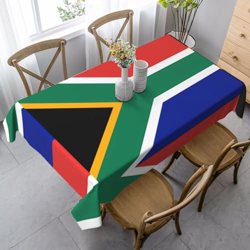 XZDLYY Tischdecke, weich, rechteckig, Südafrika-Flagge, 89 x 140 cm, für Esszimmer, Party, Picknick, Hochzeit, Brunch oder Buffet XZDLYY Tischdecke, weich, rechteckig, Südafrika-Flagge, 89 x 140 cm, für Esszimmer, Party, Picknick, Hochzeit, Brunch oder Buffet von XZDLYY