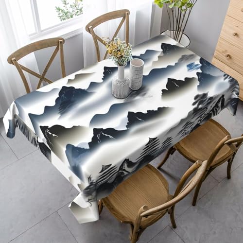 XZDLYY Tischdecke, weich, rechteckig, chinesische Landschaft, 89 x 140 cm, für Esszimmer, Party, Picknick, Hochzeit, Brunch oder Buffet XZDLYY Tischdecke, weich, rechteckig, chinesische Landschaft, 89 x 140 cm, für Esszimmer, Party, Picknick, Hochzeit, Brunch oder Buffet von XZDLYY