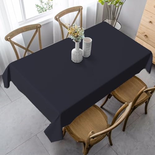 XZDLYY Tischdecke, weich, rechteckig, einfarbig, 89 x 140 cm, für Esszimmer, Party, Picknick, Hochzeit, Brunch oder Buffet, Schwarz XZDLYY Tischdecke, weich, rechteckig, einfarbig, 89 x 140 cm, für Esszimmer, Party, Picknick, Hochzeit, Brunch oder Buffet, Schwarz von XZDLYY