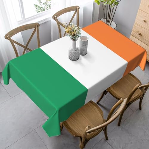 XZDLYY Tischdecke, weich, rechteckig, irische Flagge, 89 x 140 cm, für Esszimmer, Party, Picknick, Hochzeit, Brunch Buffet, Dekoration XZDLYY Tischdecke, weich, rechteckig, irische Flagge, 89 x 140 cm, für Esszimmer, Party, Picknick, Hochzeit, Brunch Buffet, Dekoration von XZDLYY