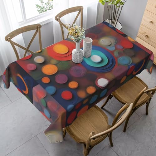 XZDLYY Tischdecke, weich, rechteckig, künstlerisches Wunder, 89 x 140 cm, für Esszimmer, Party, Picknick, Hochzeit, Brunch oder Buffet XZDLYY Tischdecke, weich, rechteckig, künstlerisches Wunder, 89 x 140 cm, für Esszimmer, Party, Picknick, Hochzeit, Brunch oder Buffet von XZDLYY