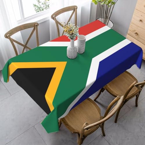 XZDLYY Tischdecke, weich, rechteckig, südafrikanische Flagge, 89 x 140 cm, für Esszimmer, Party, Picknick, Hochzeit, Brunch oder Buffet XZDLYY Tischdecke, weich, rechteckig, südafrikanische Flagge, 89 x 140 cm, für Esszimmer, Party, Picknick, Hochzeit, Brunch oder Buffet von XZDLYY