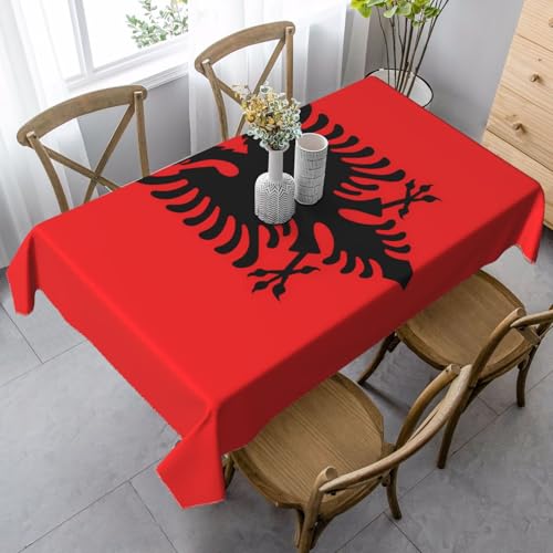 XZDLYY Weiche, rechteckige Tischdecke mit albanischer Flagge, 89 x 140 cm, für Esszimmer, Party, Picknick, Hochzeit, Brunch oder Buffet XZDLYY Weiche, rechteckige Tischdecke mit albanischer Flagge, 89 x 140 cm, für Esszimmer, Party, Picknick, Hochzeit, Brunch oder Buffet von XZDLYY