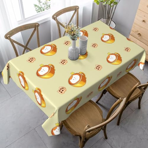 XZDLYY Weiche rechteckige Cartoon-Katzen-Kaffeetischdecke, 89 x 140 cm, für Esszimmer, Party, Picknick, Hochzeit, Brunch Buffet, Dekoration von XZDLYY
