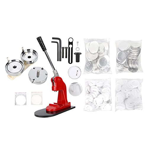 Badge Making Machine, Ergonomische Buttonmaschine 75mm, Kommerzielle Knopfpressmaschine - Komfortabler Griff, Aluminium Legierung, Profi Button Maker Für DIY und Hobby Badge Making Machine, Ergonomische Buttonmaschine 75mm, Kommerzielle Knopfpressmaschine - Komfortabler Griff, Aluminium Legierung, Profi Button Maker Für DIY und Hobby von XZXCVN