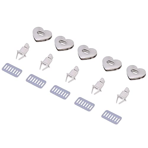 Heart Twist Lock - Klassische Herzform Metallverschluss für Lederbeutel Handtaschen Langlebige sichere schnelle Öffnungs- und Schließungszubehör (type 1) von XZXCVN