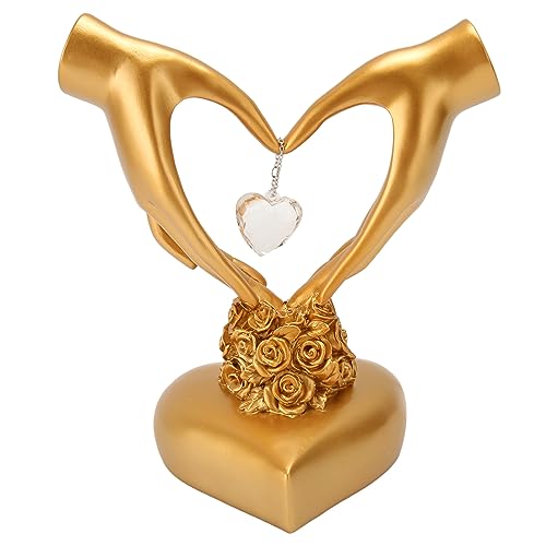 XZXCVN Herz Geste Dekoration Harz Herz Skulptur Romantische Handgeste Statue für Hochzeit Wohnzimmer Schlafzimmer XZXCVN Herz Geste Dekoration Harz Herz Skulptur Romantische Handgeste Statue für Hochzeit Wohnzimmer Schlafzimmer von XZXCVN