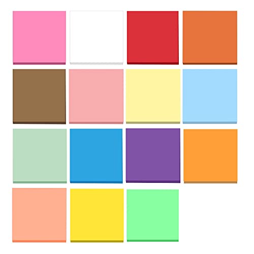 100 Stück Haftnotizen, 3 * 3inch Sticky Notes Aesthetic Notizzettel Wiederaufklebbar Haftnotizen Klebezettel Pastell für Notizblock Büro Haus Schule (light pink, One Size) von XZincer