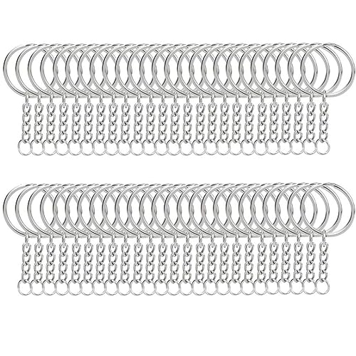 Teile für geteilte Schlüsselanhängerringe Metall. 50 Schlüsselanhänger mit 25 mm offenem Biegering und Verbindungsstück. Machen Sie Ihren eigenen Schlüsselring Bürostuhl Für Zu (Silver, One Size) Teile für geteilte Schlüsselanhängerringe Metall. 50 Schlüsselanhänger mit 25 mm offenem Biegering und Verbindungsstück. Machen Sie Ihren eigenen Schlüsselring Bürostuhl Für Zu (Silver, One Size) von XZincer