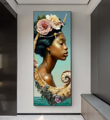 5D Diamond Painting Afrika Frau, Diamond Painting groß xxl 255 X 85 cm, Diamant Painting Bilder Cross Stickerei, DIY Diamant Kunst Mosaik Full Drill Crystal, Kreativ Set für Wand Home Décor q112 5D Diamond Painting Afrika Frau, Diamond Painting groß xxl 255 X 85 cm, Diamant Painting Bilder Cross Stickerei, DIY Diamant Kunst Mosaik Full Drill Crystal, Kreativ Set für Wand Home Décor q112 von Xaafeze