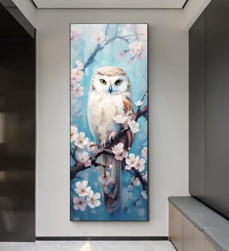 5D Diamond Painting Blumen Eule, Diamond Painting groß xxl 285 X 95 cm, Diamant Painting Bilder Cross Stickerei, DIY Diamant Kunst Mosaik Full Drill Crystal, Kreativ Set für Wand Home Décor q86 5D Diamond Painting Blumen Eule, Diamond Painting groß xxl 285 X 95 cm, Diamant Painting Bilder Cross Stickerei, DIY Diamant Kunst Mosaik Full Drill Crystal, Kreativ Set für Wand Home Décor q86 von Xaafeze