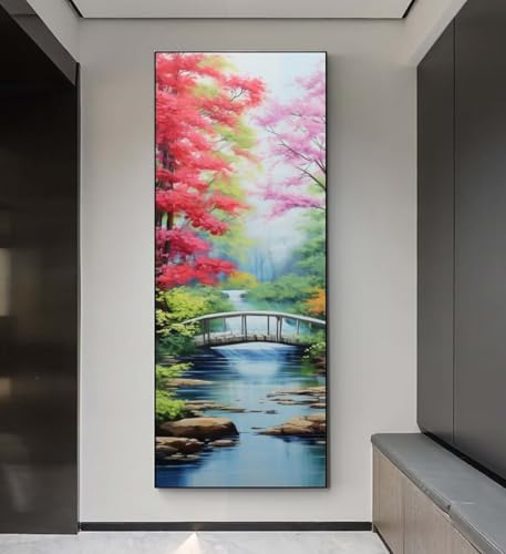 5D Diamond Painting Brücke Landschaft, Diamond Painting groß xxl 255 X 85 cm, Diamant Painting Bilder Cross Stickerei, Diamant Kunst Mosaik Full Drill Crystal für Wand Home Décor, Geschenk q70 5D Diamond Painting Brücke Landschaft, Diamond Painting groß xxl 255 X 85 cm, Diamant Painting Bilder Cross Stickerei, Diamant Kunst Mosaik Full Drill Crystal für Wand Home Décor, Geschenk q70 von Xaafeze