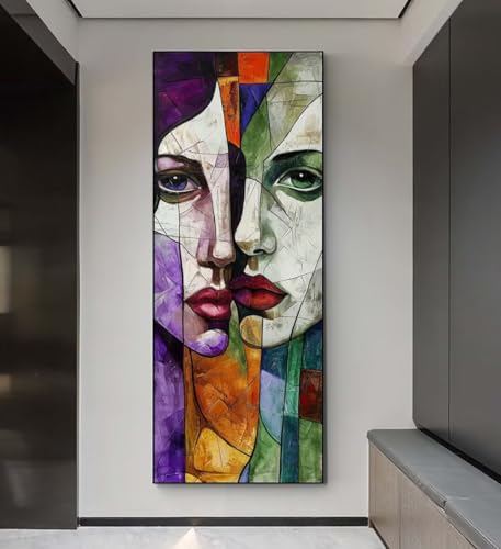 5D Diamond Painting Dame Abstrakt, Diamond Painting groß xxl 285 X 95 cm, Diamant Painting Bilder Cross Stickerei, Diamant Kunst Mosaikherstellung Full Drill Crystal für Wand Home Décor, Geschenk q58 5D Diamond Painting Dame Abstrakt, Diamond Painting groß xxl 285 X 95 cm, Diamant Painting Bilder Cross Stickerei, Diamant Kunst Mosaikherstellung Full Drill Crystal für Wand Home Décor, Geschenk q58 von Xaafeze