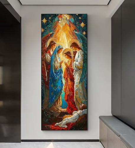 5D Diamond Painting Engel Mutter, Diamond Painting groß xxl 255 X 85 cm, Diamant Painting Bilder Cross Stickerei, DIY Diamant Kunst Mosaik Full Drill Crystal, Kreativ Set für Wand Home Décor q45 5D Diamond Painting Engel Mutter, Diamond Painting groß xxl 255 X 85 cm, Diamant Painting Bilder Cross Stickerei, DIY Diamant Kunst Mosaik Full Drill Crystal, Kreativ Set für Wand Home Décor q45 von Xaafeze