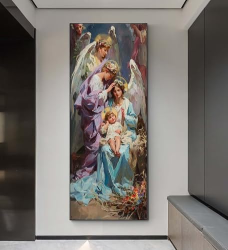 5D Diamond Painting Heilige Mutter Heilig, Diamond Painting groß xxl 75 X 25 cm, Diamant Painting Bilder Cross Stickerei, Diamant Kunst Mosaik Full Drill Crystal für Wand Home Décor, Geschenk q43 5D Diamond Painting Heilige Mutter Heilig, Diamond Painting groß xxl 75 X 25 cm, Diamant Painting Bilder Cross Stickerei, Diamant Kunst Mosaik Full Drill Crystal für Wand Home Décor, Geschenk q43 von Xaafeze