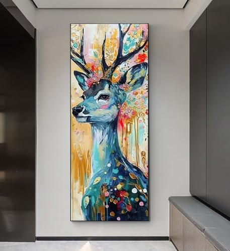5D Diamond Painting Hirsch Tier, Diamond Painting groß xxl 255 X 85 cm, Diamant Painting Bilder Cross Stickerei, DIY Diamant Kunst Mosaik Full Drill Crystal, Kreativ Set für Wand Home Décor q46 5D Diamond Painting Hirsch Tier, Diamond Painting groß xxl 255 X 85 cm, Diamant Painting Bilder Cross Stickerei, DIY Diamant Kunst Mosaik Full Drill Crystal, Kreativ Set für Wand Home Décor q46 von Xaafeze