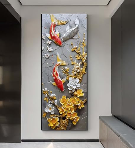 5D Diamond Painting Koi Blumen, Diamond Painting groß xxl 225 X 75 cm, Diamant Painting Bilder Cross Stickerei, DIY Diamant Kunst Mosaik Full Drill Crystal, Kreativ Set für Wand Home Décor q155 5D Diamond Painting Koi Blumen, Diamond Painting groß xxl 225 X 75 cm, Diamant Painting Bilder Cross Stickerei, DIY Diamant Kunst Mosaik Full Drill Crystal, Kreativ Set für Wand Home Décor q155 von Xaafeze