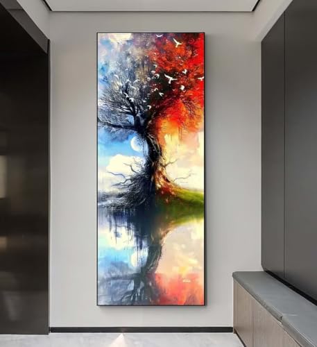 5D Diamond Painting Lebensbaum, Diamond Painting groß xxl 285 X 95 cm, Diamant Painting Bilder Cross Stickerei, Diamant Kunst Mosaik Full Drill Crystal, Kreativ Set für Wand Home Décor Gift q35 5D Diamond Painting Lebensbaum, Diamond Painting groß xxl 285 X 95 cm, Diamant Painting Bilder Cross Stickerei, Diamant Kunst Mosaik Full Drill Crystal, Kreativ Set für Wand Home Décor Gift q35 von Xaafeze
