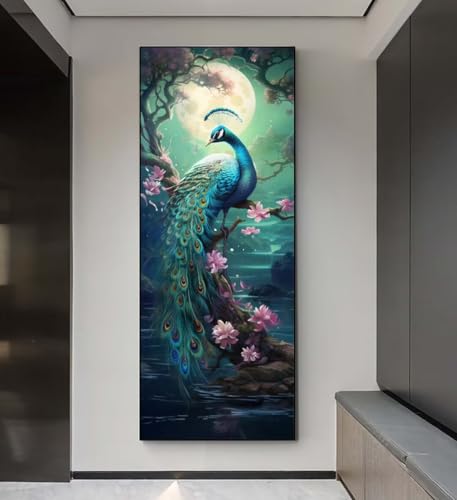 5D Diamond Painting Pfau Mond, Diamond Painting groß xxl 255 X 85 cm, Diamant Painting Bilder Cross Stickerei, Diamant Kunst Mosaik Full Drill Crystal, Kreativ Set für Wand Home Décor, Geschenk q92 5D Diamond Painting Pfau Mond, Diamond Painting groß xxl 255 X 85 cm, Diamant Painting Bilder Cross Stickerei, Diamant Kunst Mosaik Full Drill Crystal, Kreativ Set für Wand Home Décor, Geschenk q92 von Xaafeze