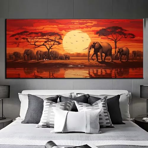 5D Diamond Painting Sonnenuntergang Elefant, Diamond Painting groß xxl 195 X 95 cm, Diamant Painting Bilder Cross Stickerei, Diamant Kunst Mosaik Full Drill Crystal, Wand Home Décor, Geschenk q517 5D Diamond Painting Sonnenuntergang Elefant, Diamond Painting groß xxl 195 X 95 cm, Diamant Painting Bilder Cross Stickerei, Diamant Kunst Mosaik Full Drill Crystal, Wand Home Décor, Geschenk q517 von Xaafeze