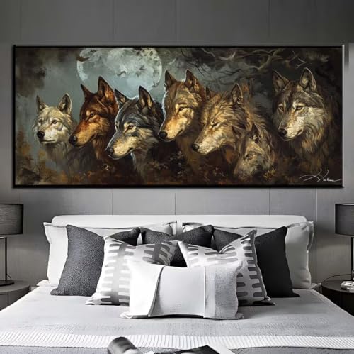 5D Diamond Painting Wolf Mond, Diamond Painting groß xxl 175 X 85 cm, Diamant Painting Bilder Cross Stickerei, Diamant Kunst Mosaik Full Drill Crystal, Kreativ Set für Wand Home Décor Gift q307 5D Diamond Painting Wolf Mond, Diamond Painting groß xxl 175 X 85 cm, Diamant Painting Bilder Cross Stickerei, Diamant Kunst Mosaik Full Drill Crystal, Kreativ Set für Wand Home Décor Gift q307 von Xaafeze