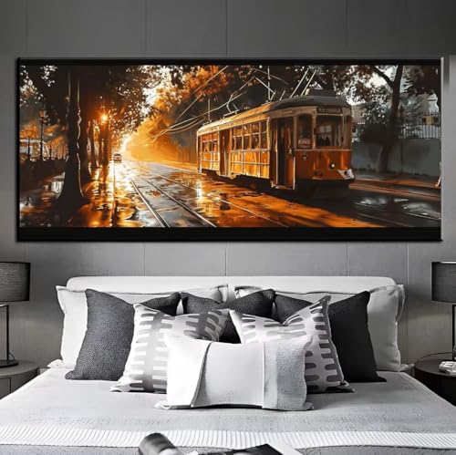 5D Diamond Painting Zug Sonnenuntergang, Diamond Painting groß xxl 195 X 95 cm, Diamant Painting Bilder Cross Stickerei, Diamant Kunst Mosaik Full Drill Crystal für Wand Home Décor, Geschenk q509 5D Diamond Painting Zug Sonnenuntergang, Diamond Painting groß xxl 195 X 95 cm, Diamant Painting Bilder Cross Stickerei, Diamant Kunst Mosaik Full Drill Crystal für Wand Home Décor, Geschenk q509 von Xaafeze