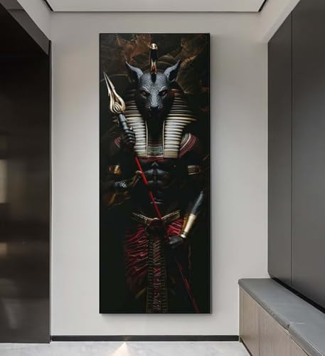 Diamond Painting Anubis Ägypten Diamond Painting Erwachsene, 5D Diamant Painting Bilder Embroidery, Daiments Painting Basteln Erwachsene, DIY Diamant Painting Artdot für Wand Décor 95x285 cm q96 von Xaafeze