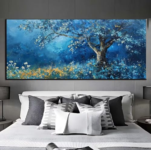 Diamond Painting Bäume Landschaft Diamond Painting Erwachsene, 5D Diamant Painting Bilder Embroidery, Daiments Painting Basteln Erwachsene, DIY Diamant Painting Artdot für Wand Décor 25x55 cm q417 von Xaafeze