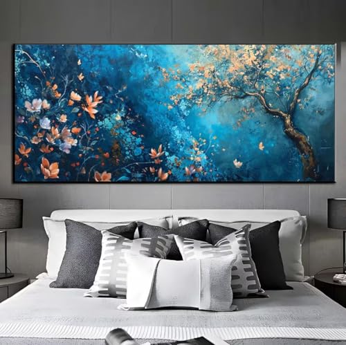 Diamond Painting Baumblumen Diamond Painting Erwachsene, 5D Diamant Painting Bilder Crystal Embroidery, Daiments Painting Basteln Erwachsene, DIY Diamant Painting Artdot für Wand Décor 55x115 cm q428 von Xaafeze