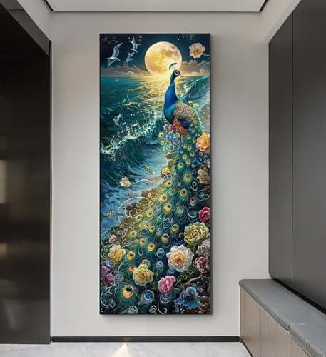 Diamond Painting Blume Pfau Diamond Painting Erwachsene, 5D Diamant Painting Bilder Crystal Embroidery, Daiments Painting Basteln Erwachsene, DIY Diamant Painting Artdot für Wand Décor 85x255 cm q119 Diamond Painting Blume Pfau Diamond Painting Erwachsene, 5D Diamant Painting Bilder Crystal Embroidery, Daiments Painting Basteln Erwachsene, DIY Diamant Painting Artdot für Wand Décor 85x255 cm q119 von Xaafeze