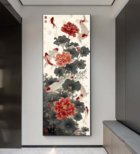 Diamond Painting Blumen Koi Diamond Painting Erwachsene, 5D Diamant Painting Bilder Crystal Embroidery, Daiments Painting Basteln Erwachsene, DIY Diamant Painting Artdot für Wand Décor 95x285 cm q85 Diamond Painting Blumen Koi Diamond Painting Erwachsene, 5D Diamant Painting Bilder Crystal Embroidery, Daiments Painting Basteln Erwachsene, DIY Diamant Painting Artdot für Wand Décor 95x285 cm q85 von Xaafeze