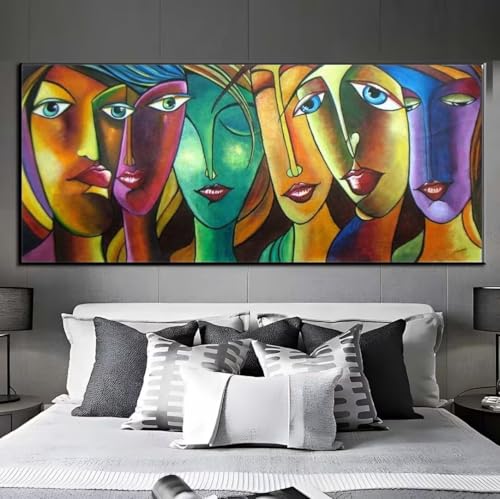 Diamond Painting Dame Gesicht Diamond Painting Erwachsene, 5D Diamant Painting Bilder Crystal Embroidery, Daiments Painting Basteln Erwachsene,DIY Diamant Painting Artdot für Wand Décor 65x135 cm q464 von Xaafeze
