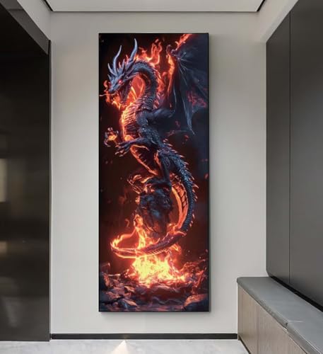 Diamond Painting Drachenflamme Diamond Painting Erwachsene, 5D Diamant Painting Bilder Crystal Embroidery,Daiments Painting Basteln Erwachsene,DIY Diamant Painting Artdot für Wand Décor 85x255 cm q115 Diamond Painting Drachenflamme Diamond Painting Erwachsene, 5D Diamant Painting Bilder Crystal Embroidery,Daiments Painting Basteln Erwachsene,DIY Diamant Painting Artdot für Wand Décor 85x255 cm q115 von Xaafeze