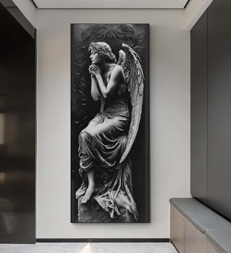Diamond Painting Engel Frau Diamond Painting Erwachsene, 5D Diamant Painting Bilder Crystal Embroidery, Daiments Painting Basteln Erwachsene, DIY Diamant Painting Artdot für Wand Décor 25x55 cm q148 von Xaafeze