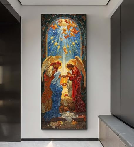 Diamond Painting Engel Heilig Diamond Painting Erwachsene, 5D Diamant Painting Bilder Crystal Embroidery, Daiments Painting Basteln Erwachsene, DIY Diamant Painting Artdot für Wand Décor 85x255 cm q47 Diamond Painting Engel Heilig Diamond Painting Erwachsene, 5D Diamant Painting Bilder Crystal Embroidery, Daiments Painting Basteln Erwachsene, DIY Diamant Painting Artdot für Wand Décor 85x255 cm q47 von Xaafeze