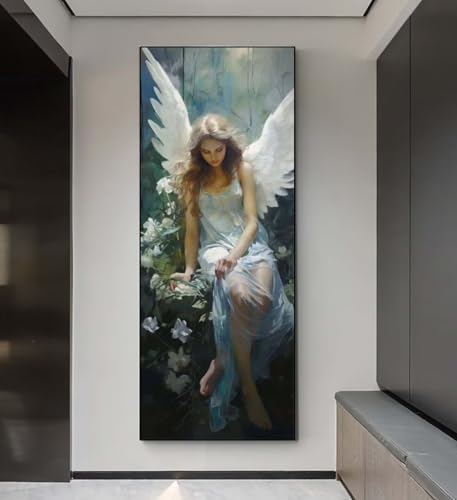 Diamond Painting Engel Schönheit Diamond Painting Erwachsene, 5D Diamant Painting Bilder Embroidery, Daiments Painting Basteln Erwachsene, DIY Diamant Painting Artdot für Wand Décor 50x120 cm q179 von Xaafeze