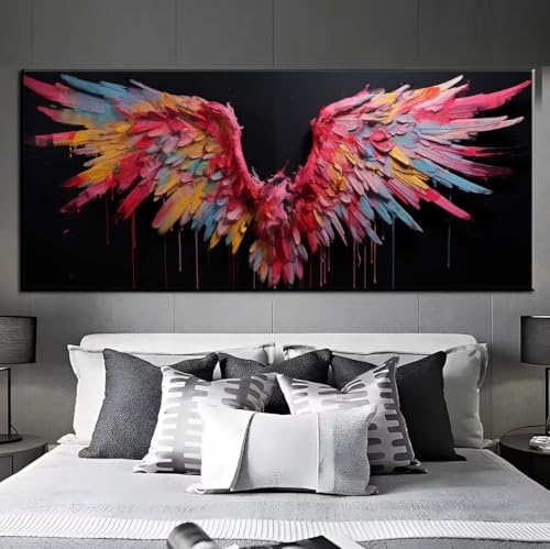 Diamond Painting Flügel Engel Diamond Painting Erwachsene, 5D Diamant Painting Bilder Crystal Embroidery, Daiments Painting Basteln Erwachsene,DIY Diamant Painting Artdot für Wand Décor 65x135 cm q459 von Xaafeze