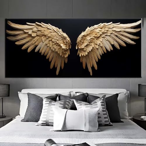 Diamond Painting Flügel Engel Diamond Painting Erwachsene, 5D Diamant Painting Bilder Crystal Embroidery, Daiments Painting Basteln Erwachsene,DIY Diamant Painting Artdot für Wand Décor 65x135 cm q492 von Xaafeze