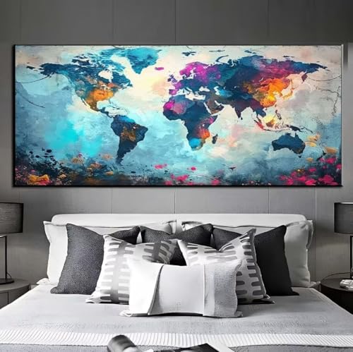 Diamond Painting Karte Farbe Diamond Painting Erwachsene, 5D Diamant Painting Bilder Crystal Embroidery, Daiments Painting Basteln Erwachsene, DIY Diamant Painting Artdot für Wand Décor 65x135 cm q478 von Xaafeze