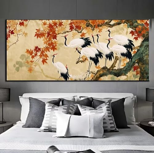 Diamond Painting Kran Baum Diamond Painting Erwachsene, 5D Diamant Painting Bilder Crystal Embroidery, Daiments Painting Basteln Erwachsene, DIY Diamant Painting Artdot für Wand Décor 85x175 cm q462 von Xaafeze
