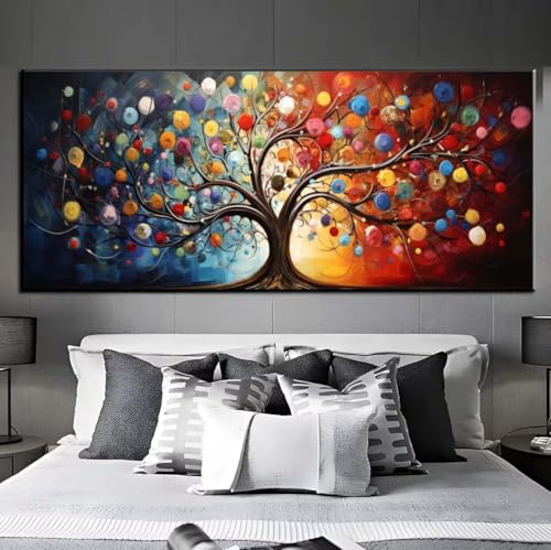 Diamond Painting Lebensbaum Diamond Painting Erwachsene, 5D Diamant Painting Bilder Crystal Embroidery, Daiments Painting Basteln Erwachsene, DIY Diamant Painting Artdot für Wand Décor 65x135 cm q455 von Xaafeze