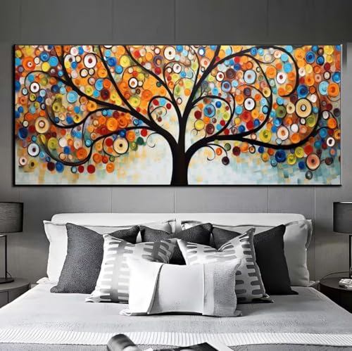 Diamond Painting Lebensbaum Diamond Painting Erwachsene, 5D Diamant Painting Bilder Crystal Embroidery, Daiments Painting Basteln Erwachsene, DIY Diamant Painting Artdot für Wand Décor 75x155 cm q411 von Xaafeze