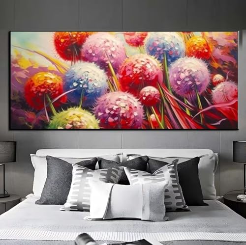 Diamond Painting Löwenzahn Farbe Diamond Painting Erwachsene, 5D Diamant Painting Bilder Embroidery, Daiments Painting Basteln Erwachsene, DIY Diamant Painting Artdot für Wand Décor 85x175 cm q450 von Xaafeze