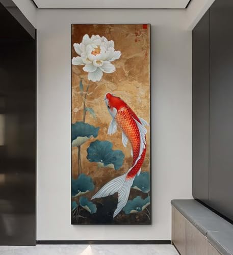 Diamond Painting Lotus Koi Diamond Painting Erwachsene, 5D Diamant Painting Bilder Crystal Embroidery, Daiments Painting Basteln Erwachsene, DIY Diamant Painting Artdot für Wand Décor 85x255 cm q103 Diamond Painting Lotus Koi Diamond Painting Erwachsene, 5D Diamant Painting Bilder Crystal Embroidery, Daiments Painting Basteln Erwachsene, DIY Diamant Painting Artdot für Wand Décor 85x255 cm q103 von Xaafeze