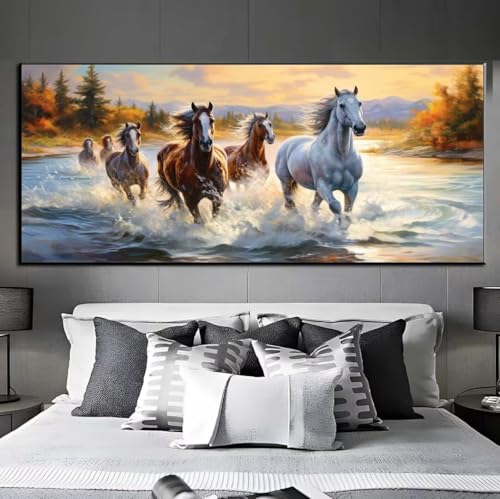 Diamond Painting Pferd Fluss Diamond Painting Erwachsene, 5D Diamant Painting Bilder Crystal Embroidery, Daiments Painting Basteln Erwachsene, DIY Diamant Painting Artdot für Wand Décor 55x115 cm q474 Diamond Painting Pferd Fluss Diamond Painting Erwachsene, 5D Diamant Painting Bilder Crystal Embroidery, Daiments Painting Basteln Erwachsene, DIY Diamant Painting Artdot für Wand Décor 55x115 cm q474 von Xaafeze