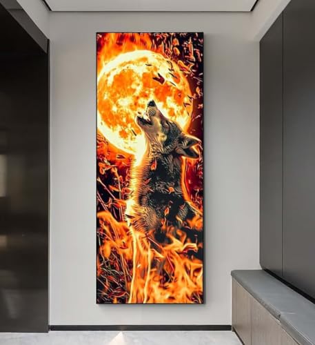 Diamond Painting Wolf Mond Diamond Painting Erwachsene, 5D Diamant Painting Bilder Crystal Embroidery, Daiments Painting Basteln Erwachsene, DIY Diamant Painting Artdot für Wand Décor 85x255 cm q2 Diamond Painting Wolf Mond Diamond Painting Erwachsene, 5D Diamant Painting Bilder Crystal Embroidery, Daiments Painting Basteln Erwachsene, DIY Diamant Painting Artdot für Wand Décor 85x255 cm q2 von Xaafeze