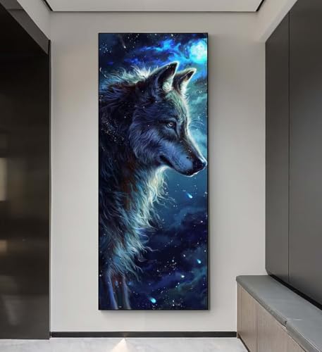 Diamond Painting Wolf Tier Diamond Painting Erwachsene, 5D Diamant Painting Bilder Crystal Embroidery, Daiments Painting Basteln Erwachsene, DIY Diamant Painting Artdot für Wand Décor 85x255 cm q219 Diamond Painting Wolf Tier Diamond Painting Erwachsene, 5D Diamant Painting Bilder Crystal Embroidery, Daiments Painting Basteln Erwachsene, DIY Diamant Painting Artdot für Wand Décor 85x255 cm q219 von Xaafeze