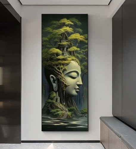 Diamond Painting Zen Baum Diamond Painting Erwachsene, 5D Diamant Painting Bilder Crystal Embroidery, Daiments Painting Basteln Erwachsene, DIY Diamant Painting Artdot für Wand Décor 85x175 cm q162 von Xaafeze