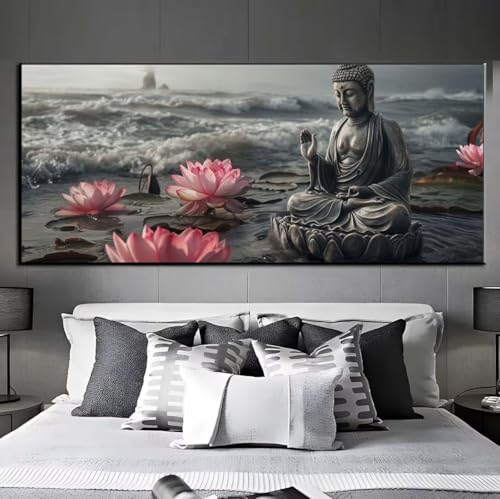 Diamond Painting Zen Buddha Diamond Painting Erwachsene, 5D Diamant Painting Bilder Crystal Embroidery, Daiments Painting Basteln Erwachsene, DIY Diamant Painting Artdot für Wand Décor 95x195 cm q439 von Xaafeze