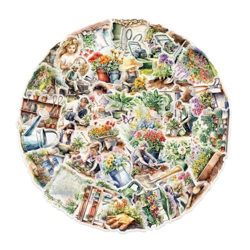 50 Stück/Packung PET-Aufkleber, Kawaii, grün, Gartenaufkleber, DIY, Basteln, Scrapbooking, Album, Junk-Tagebuch, Telefon, dekorative Aufkleber von Xailry